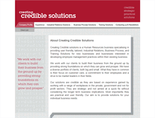 Tablet Screenshot of crediblesolutions.com.au
